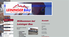 Desktop Screenshot of leininger-bau.com