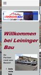 Mobile Screenshot of leininger-bau.com